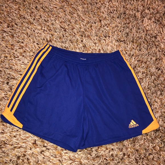 adidas Pants - Adidas - purple/blue & orange shorts size Large
